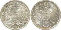 Deutschland 1 Mark 1 Mark Kaiserreich 1904 D prfr / stgl -