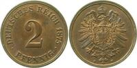 Deutschland 2 Pfennig 2 Pfennig 1875F J 002 untypischer aussergewöhnlicher Rand -
