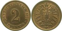 Deutschland 2 Pfennig 2 Pfennig 1874A prfr! J 002 -