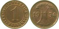 Deutschland 1 Pfennig 1 Reichspfennig 1934 E f prfr J 313 -