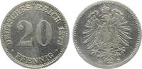 Deutschland 20 Pfennig 20 Pfennig 1873 D J 005 s/ss -