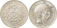 Deutschland 2 Mark 2 Mark Albert Sachsen 1899 E fast vorzüglich Albert -