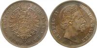 Deutschland 5 Mark 5 Mark Ludwig II König v Bayern 1876 D vz/prfr/vz+ J 042 1.8 Ludwig II -