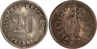 Deutschland 20 Pfennig 20 Pfennig 1877 F minimale Krätzerchen J 005 -