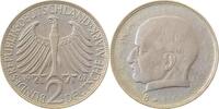 BRD 2 DM Max Planck 1967D ohne Schrift u.d. Kopf -