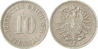 Deutschland 10 Pfennig 10 Pfennig 1874 G prfr mit leichtem Riffelrand -