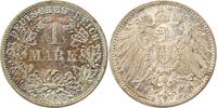 Deutschland 1 Mark 1 Mark 1908 F f prfr Wertseite herrliche beginnende Patina -