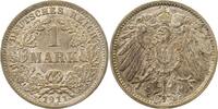 Deutschland 1 Mark 1 Mark 1911 J vz/f prfr Deutsches Reich J 017 -
