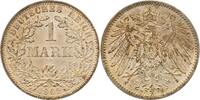 Deutschland 1 Mark 1 Mark 1902 F f prfr/f stgl, alte leichte Patina J 017 -