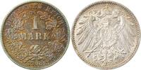 Deutschland 1 Mark 1 Mark 1908 G Wertseite beginnende Patina J 017 -