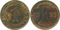 Deutschland 1 Pfennig 1 Reichspfennig 1929 E J 313 -