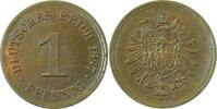 Deutschland 1 Pfennig 1 Pfennig 1887 D J 001 teilweise Originalfarbe -