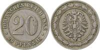 Deutschland 20 Pfennig 20 Pfennig 1888 F s/ss J 006 -