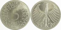 Deutschland 5 DM 5 DM 1951 F bfr/stgl J 387 J 387 Silber -