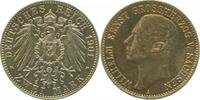 Deutschland 2 Mark 2 Mark Wilhelm Ernst Sachsen Weimar Eis 1901 A f stgl / stgl Wilhelm Ernst -