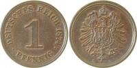 Deutschland 1 Pfennig 1 Pfennig 1874 C Adlerseite mittig schwach geprägt Patina -