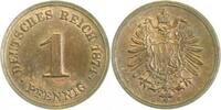 Deutschland 1 Pfennig 1 Pfennig 1874G J 001 deutlicher Riffelrand ! -