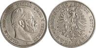 Deutschland 2 Mark 2 Mark Preussen J 096 fast vz selten Wilhelm -