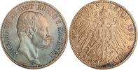 Deutschland 2 Mark 2 Mark Sachsen J 134 1908 E vz herrliche Patina Friedrich August -