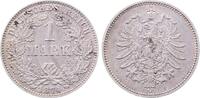 Deutschland 1 Mark 1 Mark 1874 H vz/st, J 009 kleiner Fleck auf dem Wappen -