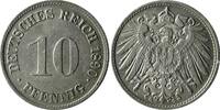 Deutschland 10 Pfennig 10 Pfennig 1890G prfr/stgl! -