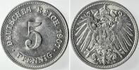 Deutschland 5 Pfennig 5 Pfennig 1907J prfr/stgl. selten -