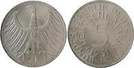 Deutschland 5 DM 5 DM 1961D stgl . fein !! Jaeger 387extrem selten -