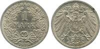 Deutschland 1 Mark 1 Mark 1912 J J 017 alte farbige Patina ! -