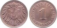 Deutschland 1 Pfennig 1 Pfennig 1891 D prfr/stgl J 010 -