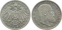 Deutschland 2 Mark 2 Mark 1899 F Württemberg J 174 vz Wilhelm II -