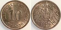 Deutschland 10 Pfennig 10 Pfennig 1907A f.stgl, kleine Fleck auf die 1 -