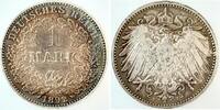 Deutschland 1 Mark 1 Mark 1892 J vz/stgl, schöne Patina J 017 -