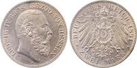 Deutschland 2 Mark 2 Mark Hessen 1891 A Ludwig vz/stgl J 70 Ludwig IV -
