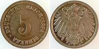 Deutschland 5 Pfennig 5 Pfennig 1894D prfr/stgl ! -