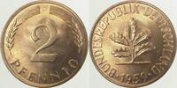 Deutschland 2 Pfennig 2 Pfennig 1959D stgl -