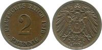 Deutschland 2 Pfennig Variante 2 Pfennig 1916 G 2 x im Stempel eingeschlagen rar -