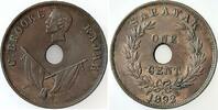 SARAWAK 1 Cent 1 Cent C.Brooke Rajah 1892, Sarawak, ss/vz -