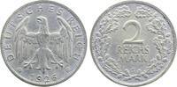 Deutschland 2 Reichsmark 2 Reichsmark 1926 G kleiner Kratzer über die 2 -