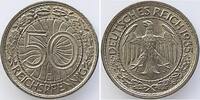 Deutschland 50 Reichspfennig 50 Pfennig 1935 J vz/stgl J 324 -