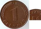 Deutschland 1 Pfennig 1 Pfennig 1949G fast vorzüglich Tüttel Original -