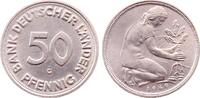 Deutschland 50 Pfennig 50 Pfennig 1949 G extrem starke Lichtenrader Prägung ! -