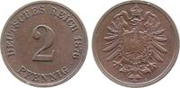 Deutschland 2 Pfennig 2 Pfennig 1876 G vorzüglich + -