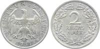 Deutschland 2 Reichsmark 2 Reichsmark 1931 F sehr schön/vorzüglich -