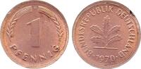 Deutschland 1 Pfennig Fehlprägung 1 Pfennig 1970 F ohne Ring geprägt, viel größer -