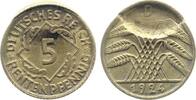 Deutschland 5 Rentenpfennig Fehlprägung 5 Rentenpfennig 1924 D Doppelprägung selten -