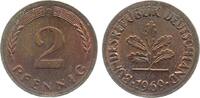 Deutschland 2 Pfennig Fehlprägung 2 Pfennig 1969 D ohne Ring geprägt, selten -