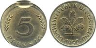Deutschland 5 Pfennig Fehlprägung 5 Pf 1950 G teilweise Doppelprägung -
