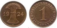 1 Reichspfennig 1924 Deutschland 1 Reichspfennig 1924 E PP Proof extrem selten J 313 Original Polierte Platte
