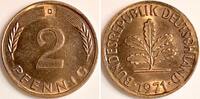Deutschland 2 Pfennig Fehlprägung 2 Pfennig 1971D auf 5 Pfennig Rohling geprägt f -
