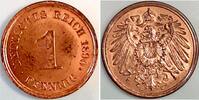 Deutschland 1 Pfennig 1 Pfennig 1890 E prfr/stgl Erstabschlag J 010 -